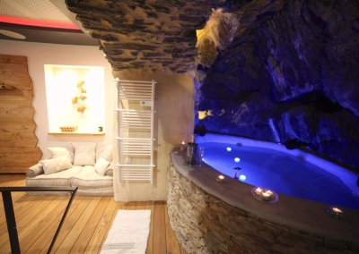 Espace spa avec coin détente au Ginkgo